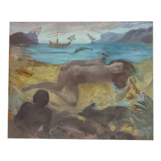 Mythological Symbolic Female Figure, 2015, Oil on Canvas For Sale