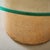 Cream Petite Italian Round Travertine Accent Table with Glass Top, 1960s For Sale - Image 8 of 11