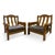 Vintage Brutalist Oak Armchairs, 1960s, Set of 2 For Sale - Image 12 of 12