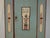 German Aqua Blue Hand Painted Marriage Wardrobe, 1818 For Sale - Image 4 of 18