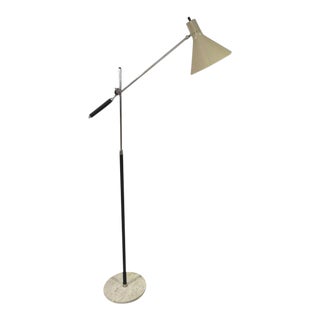 1960's Italian Floor Lamp With Marble Base For Sale
