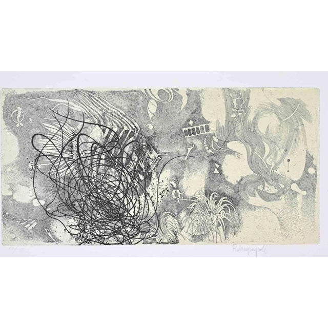 Romano Campagnoli, Sea, Etching, 1970s For Sale