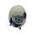 Vintage Porcelain Egg Pepper Shaker in Delft-Style Blue and White With Windmill Scene For Sale - Image 4 of 12
