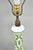 Antique Bohemian Green & White Cased Glass Column Table Lamps - A Pair For Sale - Image 10 of 12