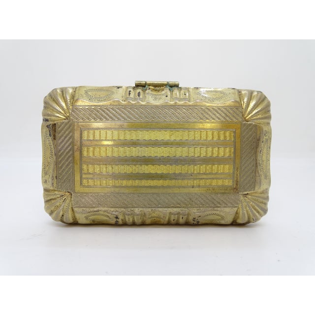 1930s Napoleon III Cigarette Case or Jewelry Box in Gilt Silver, France, 19th Century For Sale - Image 5 of 17
