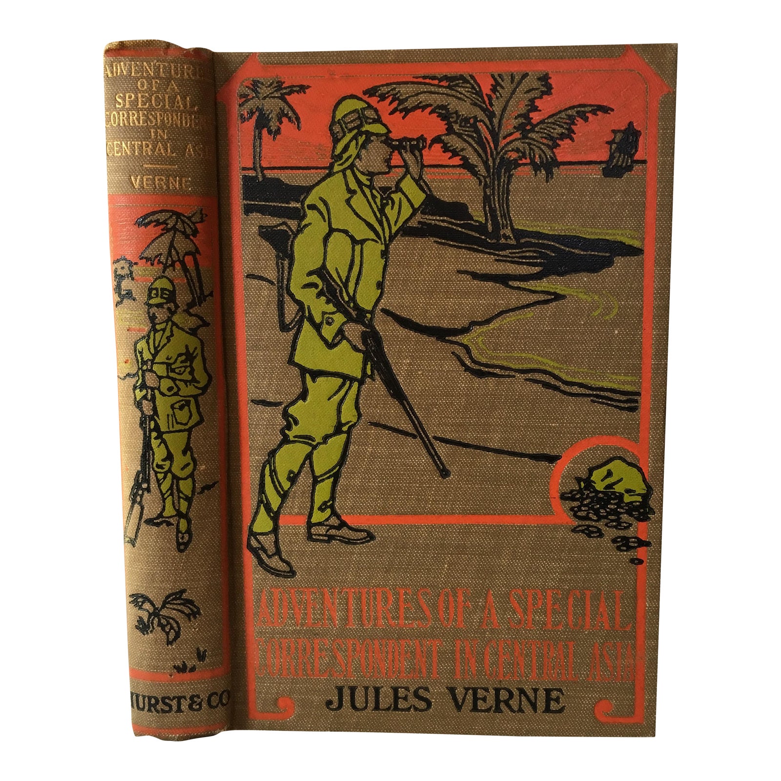 Collection Jules Verne Le Monde Combien De Volumes 1900 Jules Verne Book | Chairish