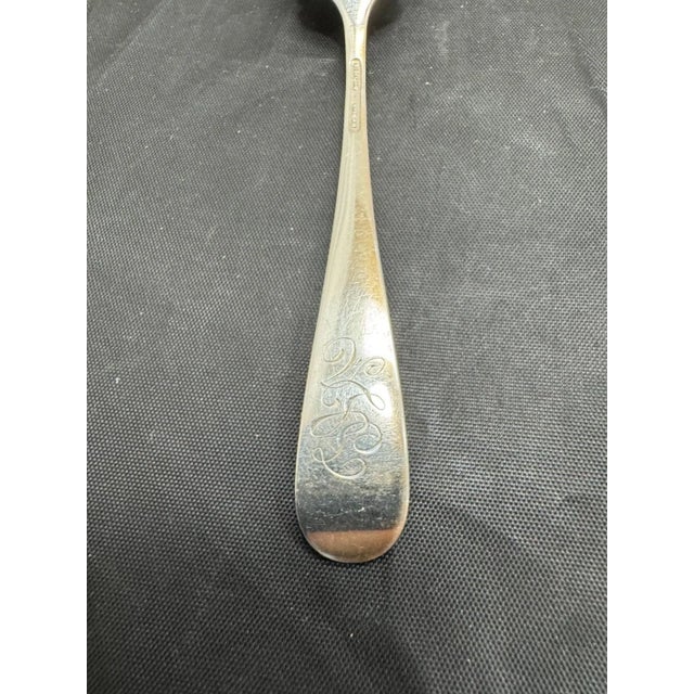 Antique Stieff Rose Sterling Silver Salad Forks Repousse Monogrammed - Set of 12 For Sale In New York - Image 6 of 10