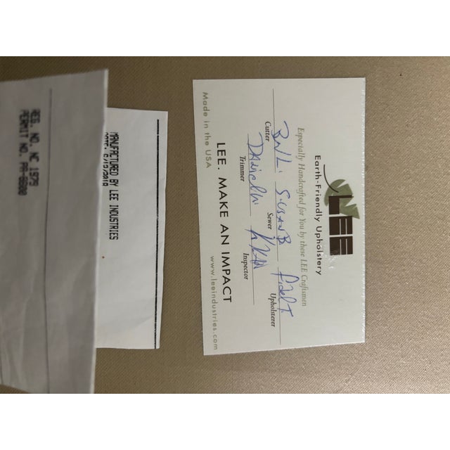 Manuel Canovas Striped Velvet Sofa, Lee Manufacturer For Sale - Image 9 of 12