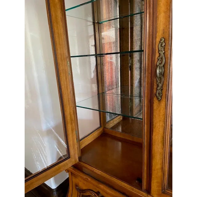 2000 - 2009 Vintage Century Furniture China Cabinet For Sale - Image 5 of 9