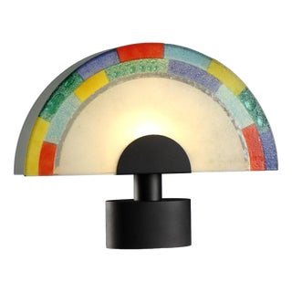 Vintage Murano Glass Table Lamp, 1980s For Sale