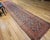 Textile 19th Century Persian Malayer Runner Rug, Hand-Knotted Wool, Geometric Pattern, 4x 16, Rust-Red & Blue For Sale - Image 7 of 16