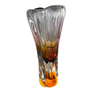 Multi-Colored Glass Vase