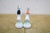 Pair Vintage Herend Hungary Fine Porcelain Folk Miniature Figurines Man & Woman For Sale - Image 6 of 10