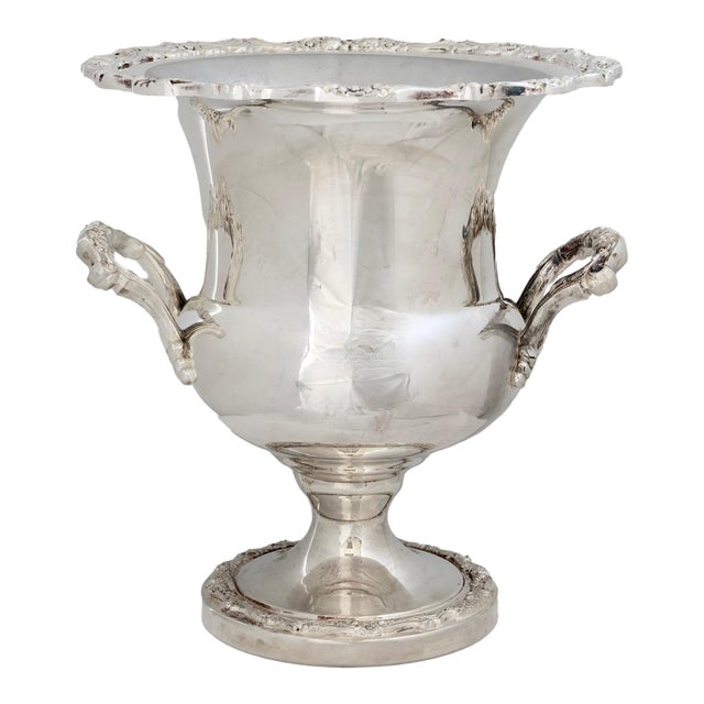 Early 20th Century Silverplate Champagne/Wine Cooler For Sale