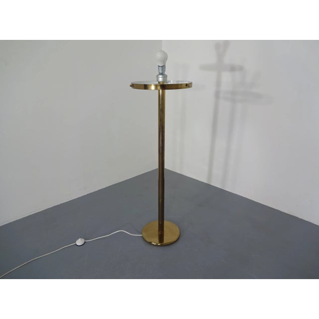 Brass & Glass Floor Lamp, 1970s For Sale - Image 10 of 18