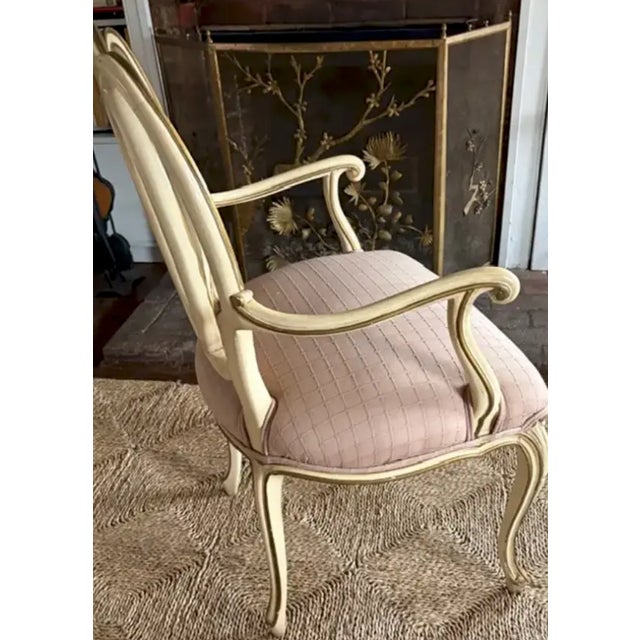 Mid 20th Century Mid Century French Style Ribbon Back Arm Chair For Sale - Image 5 of 9