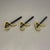 Brass Wardrobe Hook Coat Rack Elements in the style of Carl Auböck, Austria, 1950s, Set of 3 For Sale - Image 15 of 18