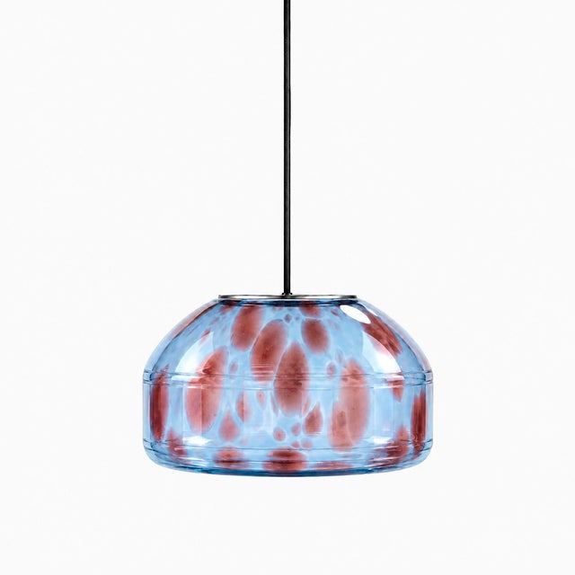Not Yet Made - Made To Order Azure Speckled Blown Glass Pendant Light by Artem Zakharchenko-Halytskyi For Sale - Image 5 of 5