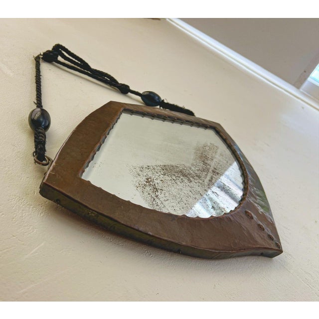 Arts & Crafts Dutch Hammered Copper Wall Mirror, 1910s For Sale - Image 13 of 18