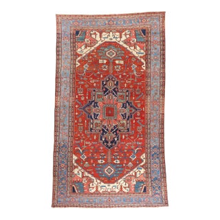Late 19th Century Persian Serapi Rug, 10'09 X 18'10 For Sale
