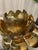 Metal Vintage Plug in Light Chandelier Brass Feldman Lotus Flower Pendant Mid Modern For Sale - Image 7 of 15