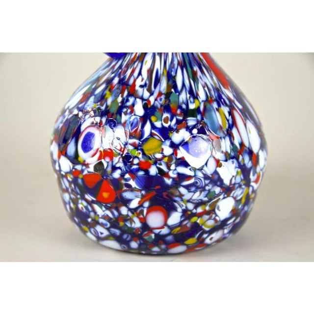 Blue Mid-Century Italian Vase in Murano Glass by Fratelli Toso, 1940s For Sale - Image 8 of 15