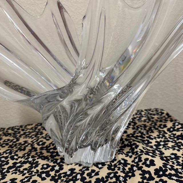 Elevate your tablescape with this breathtaking vintage centerpiece bowl from the renowned Art Vannes workshops in France....