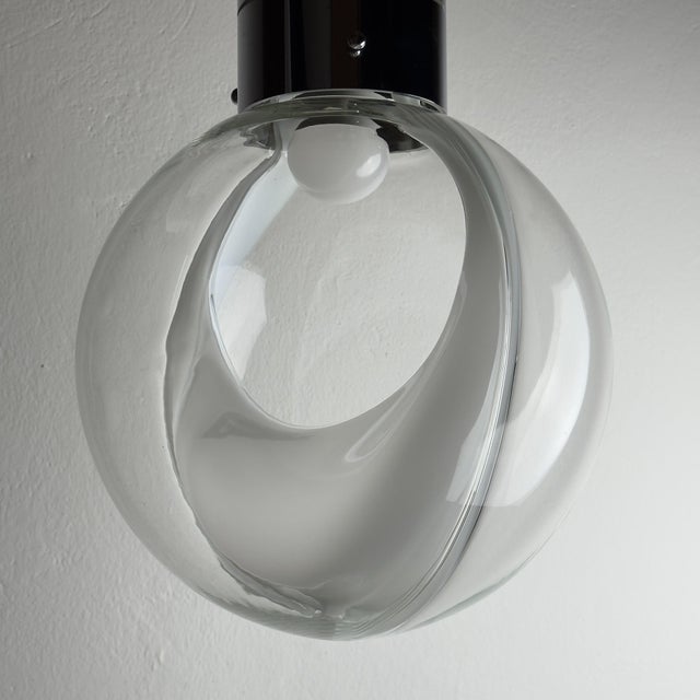Vintage Membrane Pendant Lamp by Toni Zuccheri for Venini, Italy, 1960s For Sale - Image 13 of 18