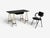 Jacques Adnet Attr., Folding Chair, Black Leather, Brass, France, 1950s For Sale - Image 9 of 10