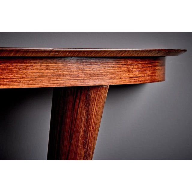 Vintage Console Table in Rosweood Veneer by Guglielmo Ulrich, Italy, 1940s For Sale - Image 10 of 13