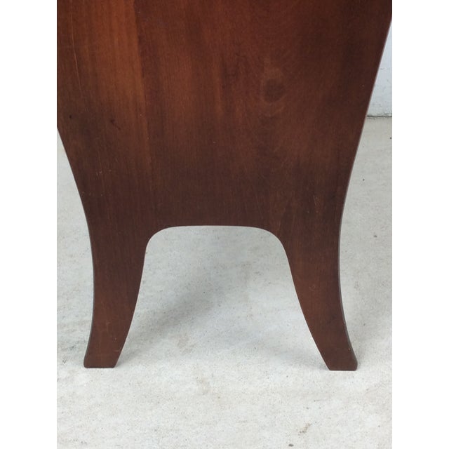 Vintage Solid Wood Magazine Rack With Handle For Sale - Image 9 of 18