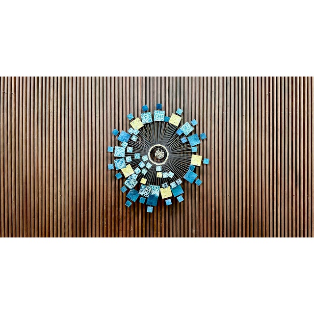 Mid-Century Modern Large American Mid-Century Modern Metal Art Wall Sculpture by Curtis Jeré for Artisan House, 1960s For Sale - Image 3 of 18