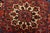 Red Heriz Rug 8’5” X 10’9” Red Wool Vintage Traditional Hand-Knotted Oriental Carpet For Sale - Image 8 of 15