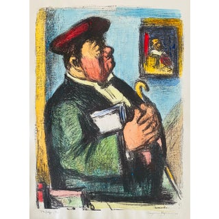 Benjamin Kopman, Expressionist Hand Signed Lithograph - Benjamin Kopman, 1945 For Sale