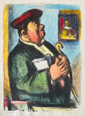 Benjamin Kopman, Expressionist Hand Signed Lithograph - Benjamin Kopman, 1945