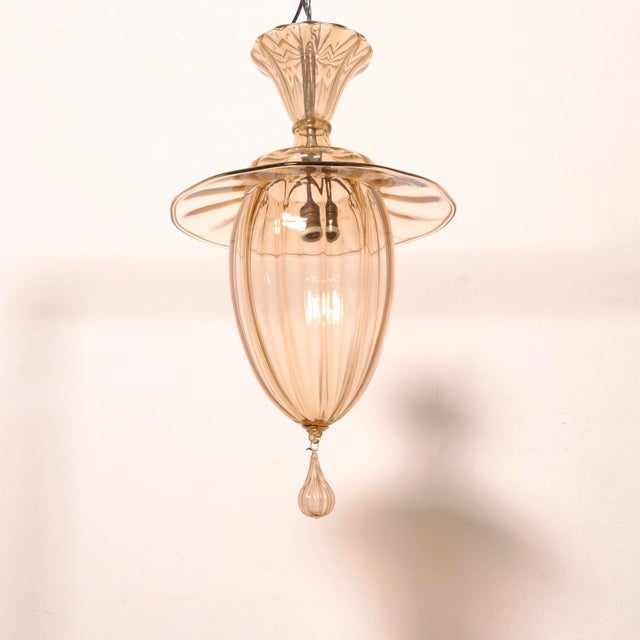 Murano Glass Pendant attributed to Napoleone Martinuzzi, Italy, 1930s For Sale - Image 7 of 14