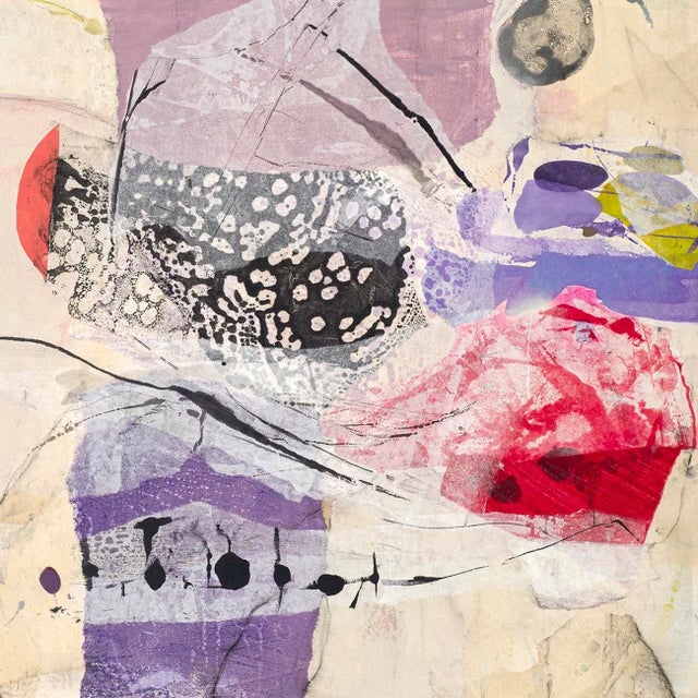 Contemporary Abstract Collage, Encaustic, Charcoal and Ink on Panel Painting "Anything You Lose Comes Round in a Different Form" by Tracey Adams For Sale - Image 10 of 10