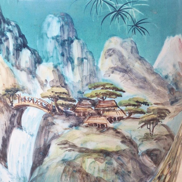 Large Peacock Floor Vase by Ulmer Keramik, 1950s For Sale - Image 10 of 12