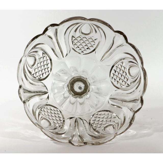 Pressed Glass Compote With Pineapple Pattern, Attributed to the Boston & Sandwich Glass Company For Sale - Image 9 of 11