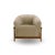 Piedmont Upcycled Chenille Taupe Accent Chair For Sale - Image 4 of 7