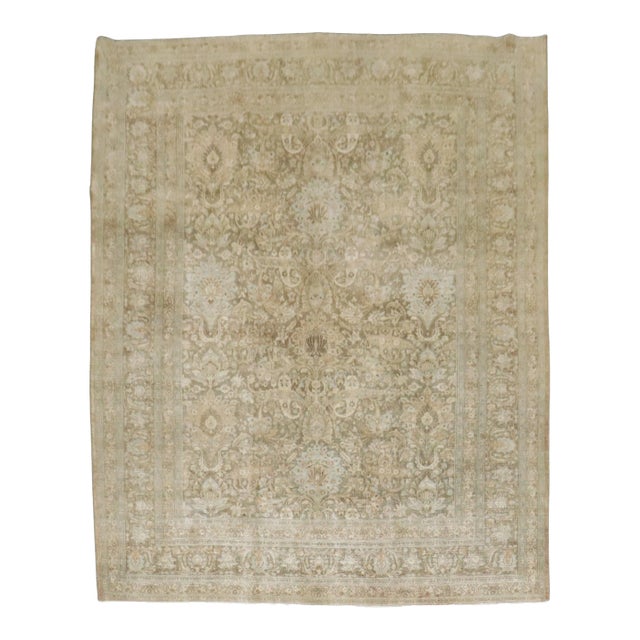 Antique Zabihi Collection Persian Khorassan Rug - 10'3" x 13'7" For Sale