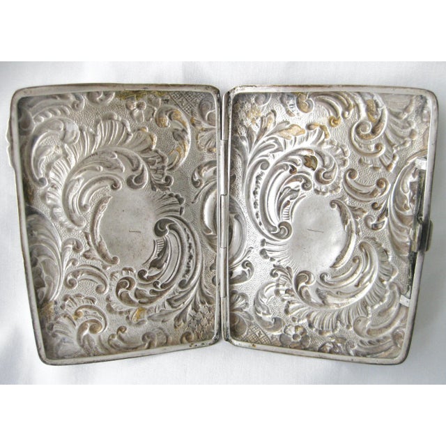Victorian Sterling Silver Card Case For Sale - Image 3 of 5