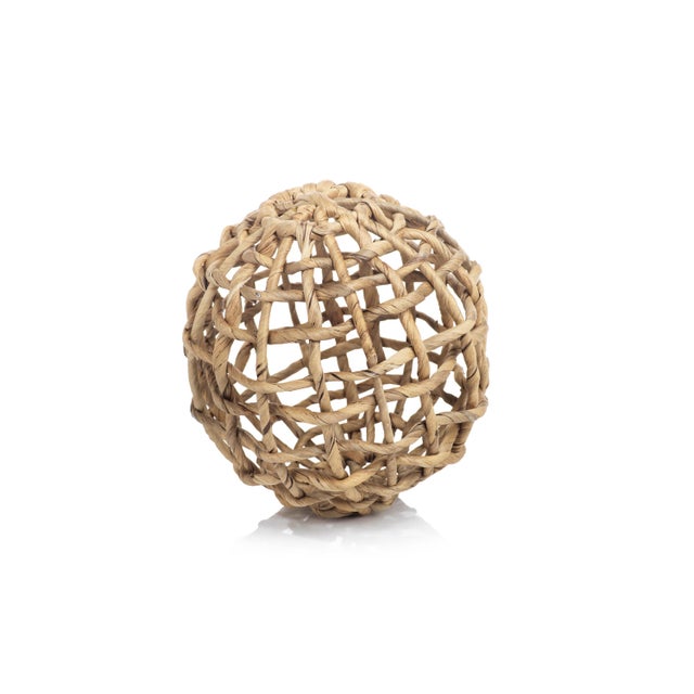 The Water Hyacinth Twisted Decorative Ball is a great unique addition for any room. The unique style of this quality piece...