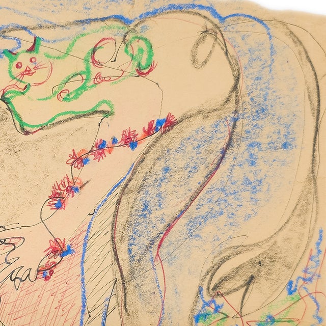 Horse, Kitty, and Me - Eva Bouzard-Hui, C. 1986 For Sale In San Diego - Image 6 of 10