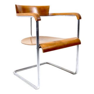 Vintage Czech Bauhaus H-128 Armchair by Jindrich Halabala for Up Závody, 1931 For Sale