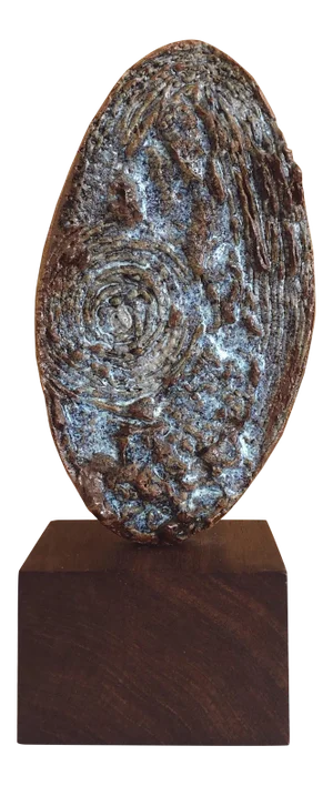 Mid-Century California-Craft Ceramic Desk Sculpture