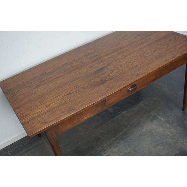 Art Deco French Oak Farmhouse Dining Table, 1920s For Sale - Image 12 of 16