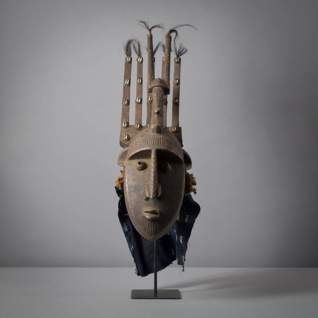Early 20th Century Bamana N'tomo Horned Mask Mali For Sale In Denver - Image 6 of 13