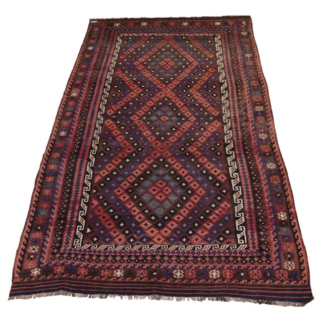 Afghan Kilim Rug, 1950s For Sale