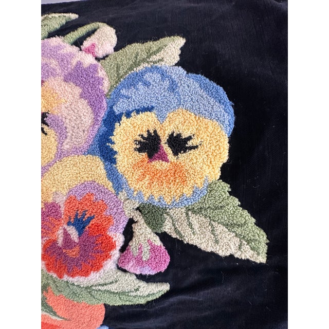 Textile Antique Floral Pillow Cover For Sale - Image 7 of 12